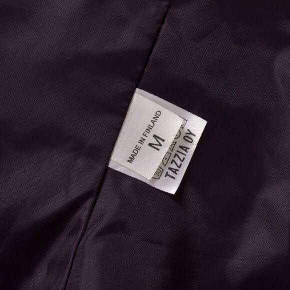 Tazzia Oy (Finland) Barleycorn Tweed Wool Cloverleaf Blazer Garnet : L - Picture 9 of 9